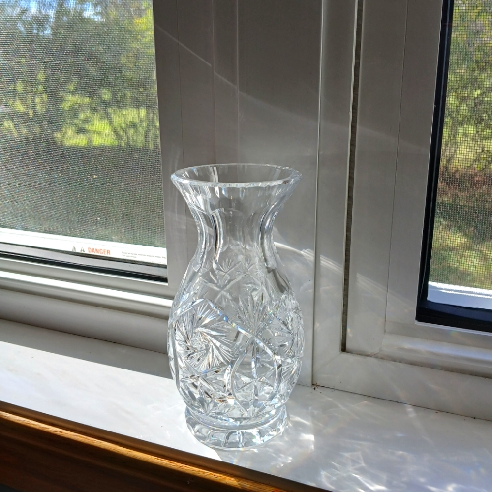Small Heavy Crystal Vase